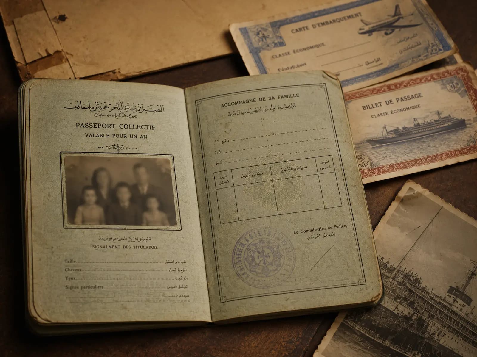 Passeport collectif familial de 1965