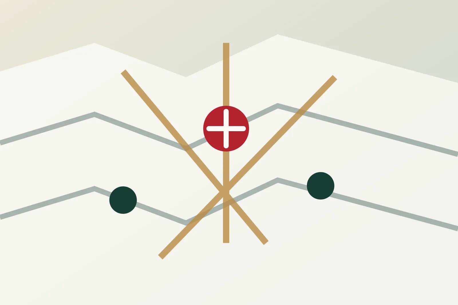 Illustration éditoriale d'une carte collaborative reliant des services publics du Sud algérien.